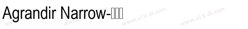 Agrandir Narrow字体转换